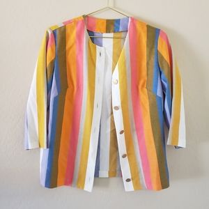 Handmade Striped Blazer Size S/M